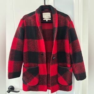 Woolrich Red and Black Plaid Jacket